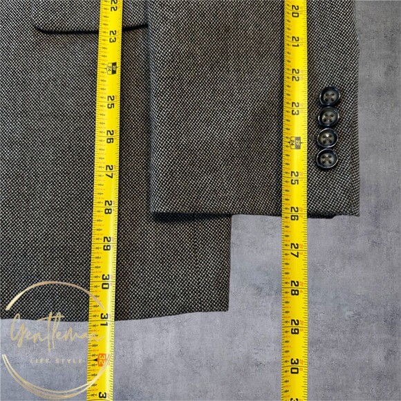 STAFFORD Mens 46R Brown LambWool Blazer Sport Coat Two-Button Jacket Classic fit - Picture 8 of 11